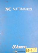 Miyano-Miyano KNC-34 and KNC-45, Automatics Programming & Maintenance Manual-KNC-35-KNC-45-01